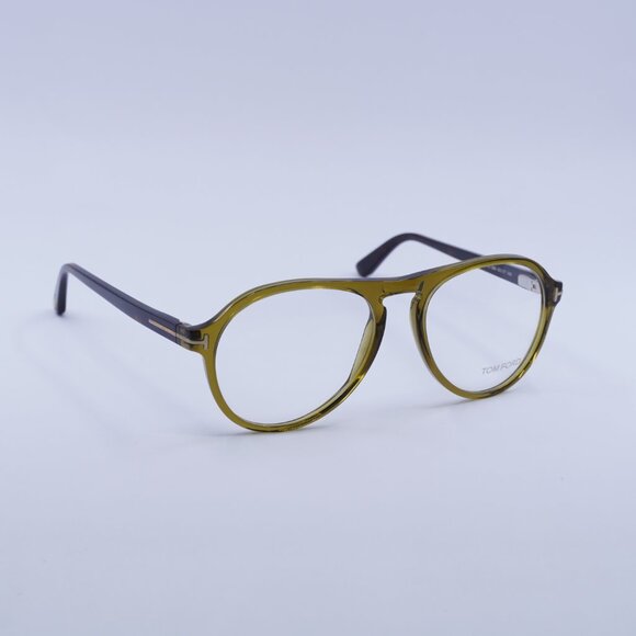 Tom Ford FT5413 096 Eyeglasses Green 53mm Aviator Frame - Picture 4 of 9